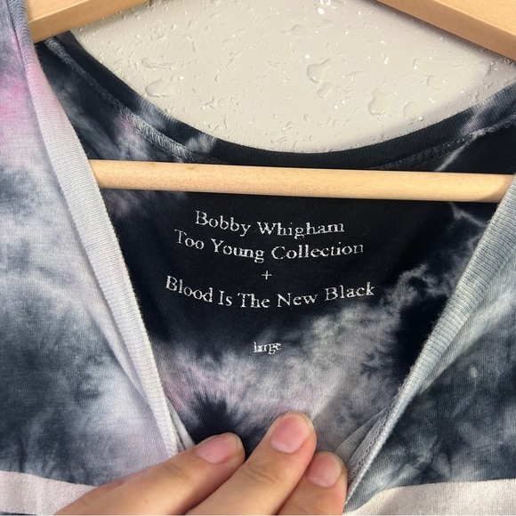 Urban Outfitters Black Pink Tie-Dye Tank Top And Party Casual College Large - Picture 2 of 6